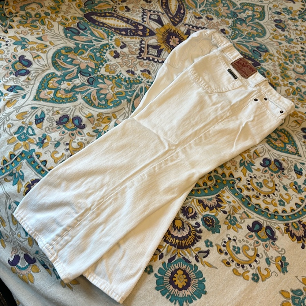 Lucky white cropped jeans